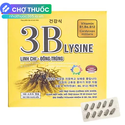 3B Lysine Linh Chi Đông Trùng