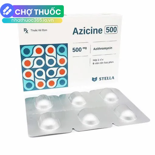 Azicine 500 (Viên nén bao phim)