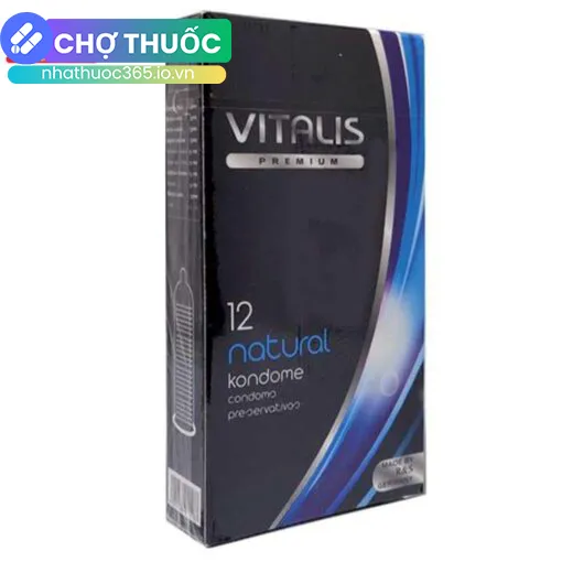 Bao cao su Vitalis Natural (Hộp 12 cái)