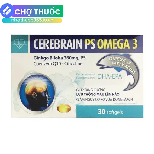 Cerebrain PS Omega 3 (hộp 30 viên)