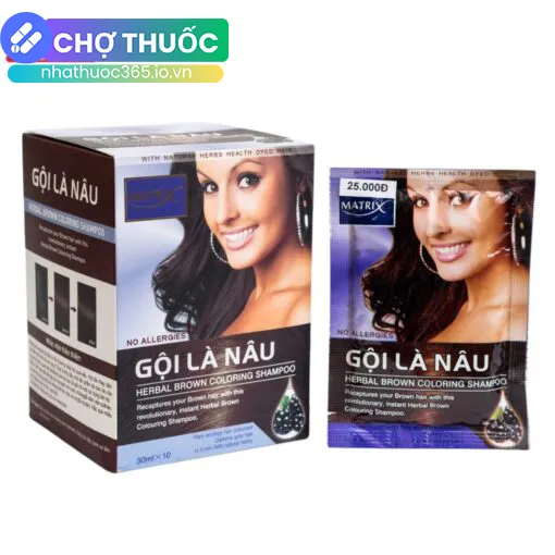 Dầu gội Matrix gội là nâu