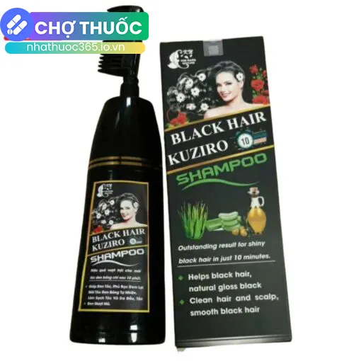 Dầu gội phủ bạc Black Hair Kuziro