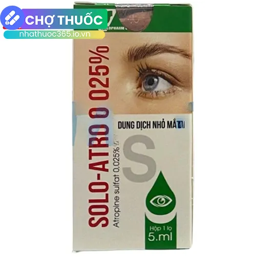 Dung dịch nhỏ mắt SOLO - ATRO 0.025%