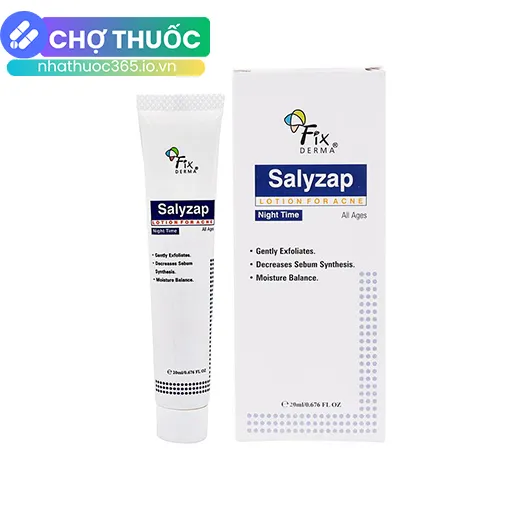 Fixderma Salyzap Lotion For Acne Night Time (20ml)