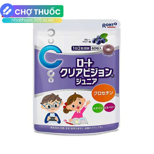 Kẹo ngậm bổ mắt Rohto Clear Vision Junior