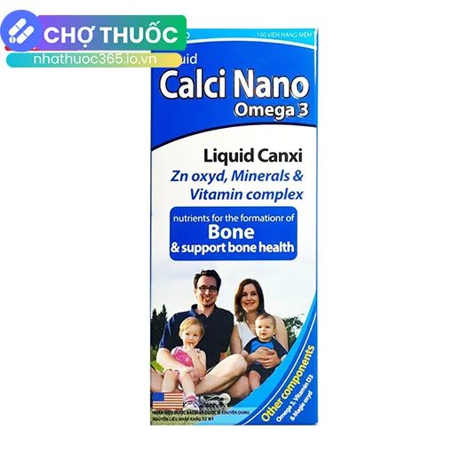Liquid Calci Nano Omega 3 (Lọ 100 Viên)