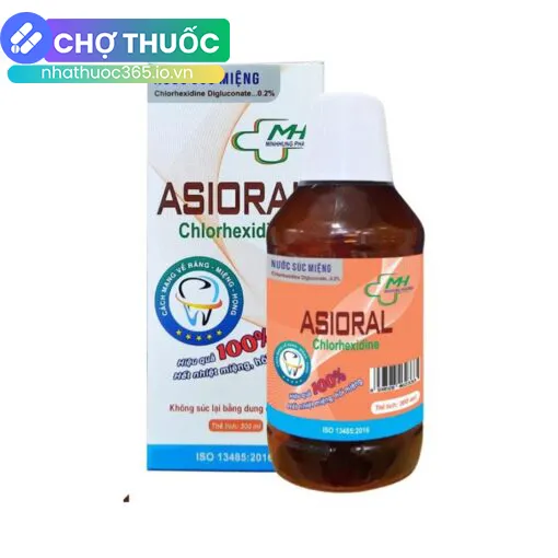 Nước súc miệng Asioral Chlorhexidine 300ml
