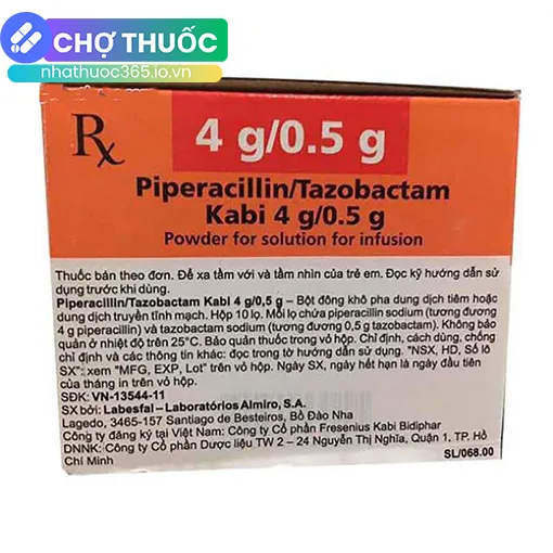 Piperacillin/Tazobactam Kabi 4g/0.5g
