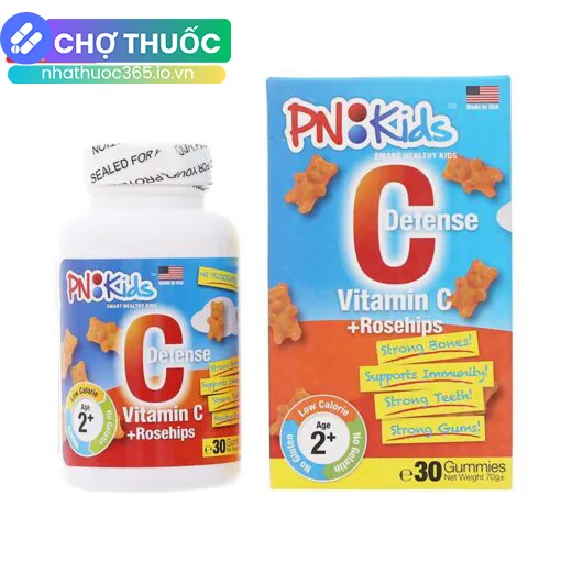 PNKids Defense C Vitamin C + Rosehips 30 viên
