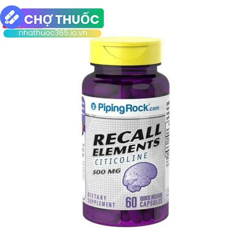 Recall Elements Citicoline 500mg