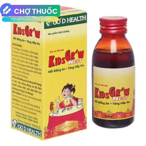 Siro Yến Sào Kids Gr’w Nest