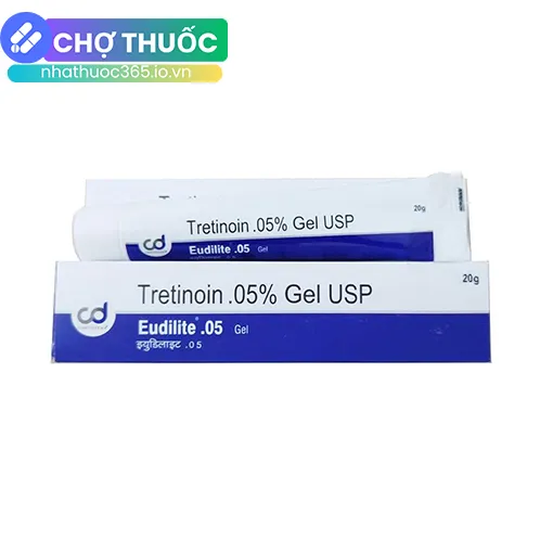 Tretinoin .05% Gel USP Eudilite 0.05 20g Contiderma