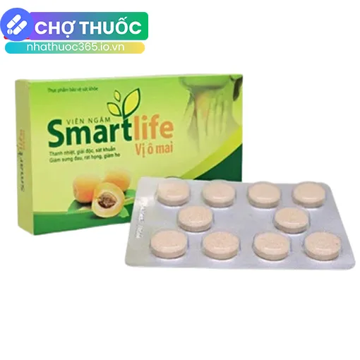 Viên ngậm Smartlife vị ô mai
