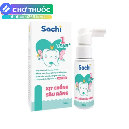 Xịt chống sâu răng Sachi 30ml