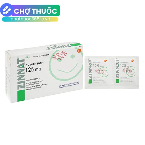 Zinnat Suspension 125mg (gói)